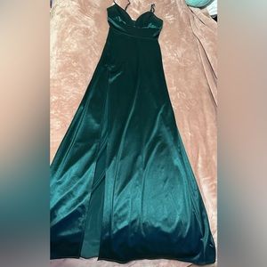Emerald green formal dress